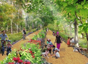 Rendering provided by the Friends of the QueensWay