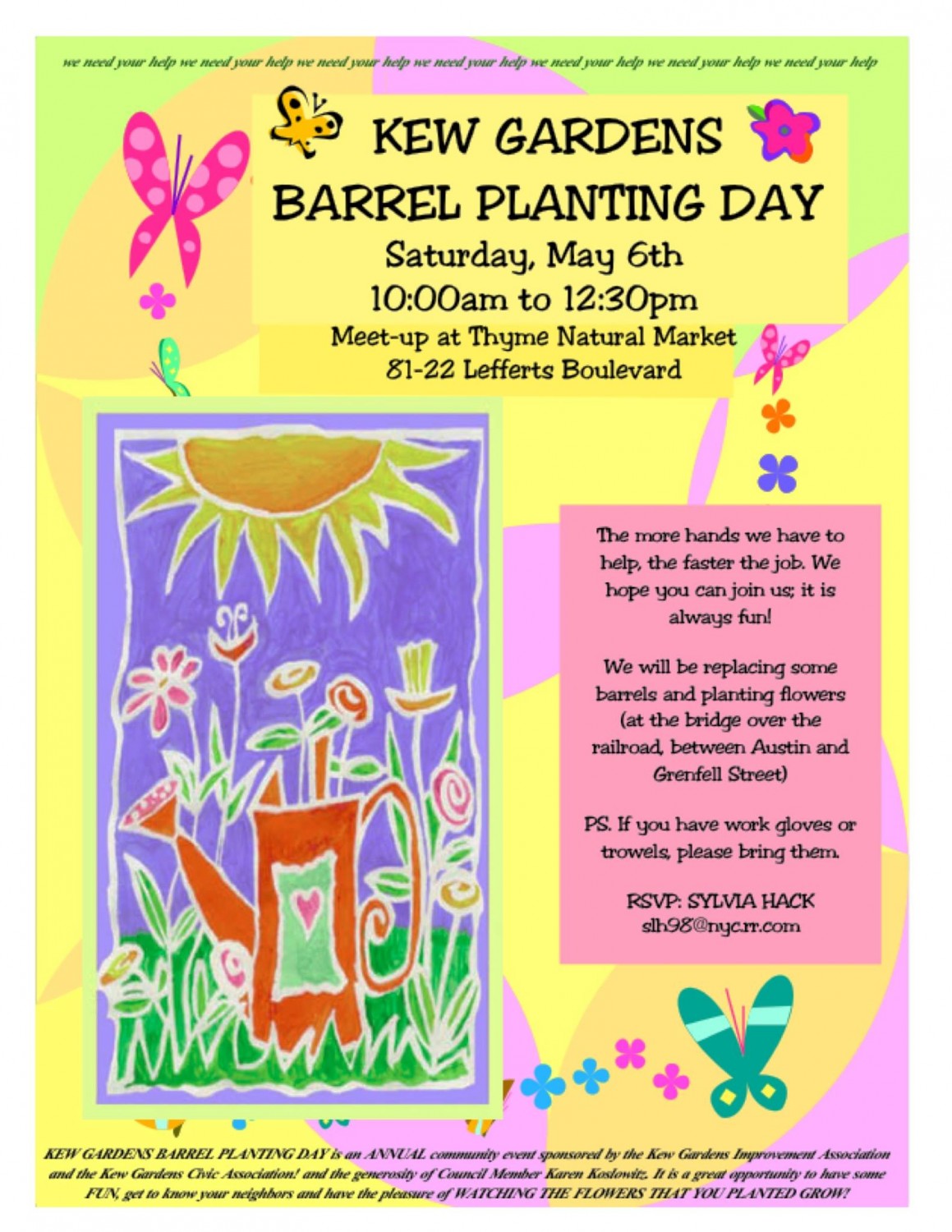 Kew Gardens Barrel Planting Day