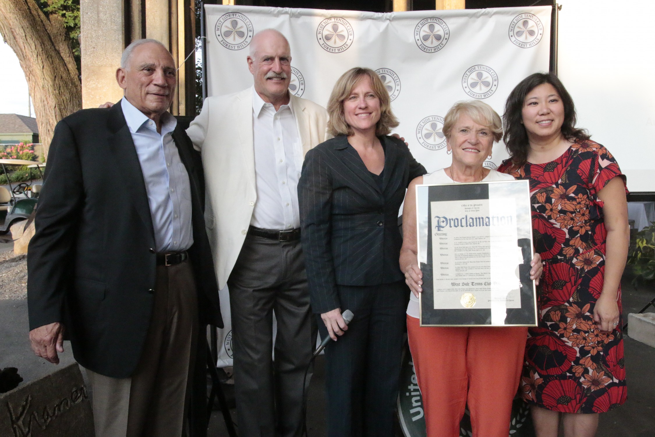 Borough President Melinda Katz proclaimed August 25, 2017 as West Side Tennis Club Day.
