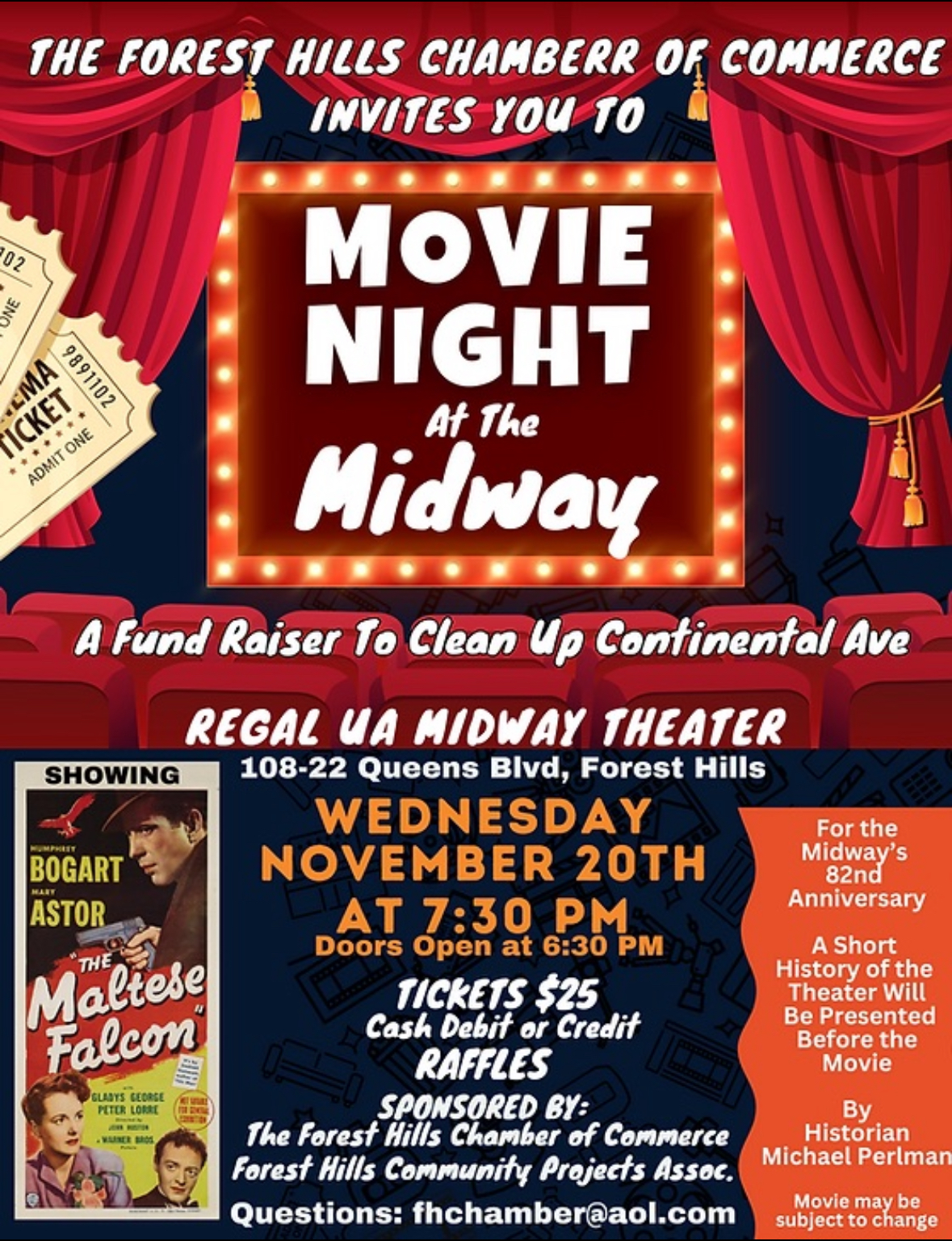 Movie Fundraiser at Midway Theatre to Clean Up Continental Avenue