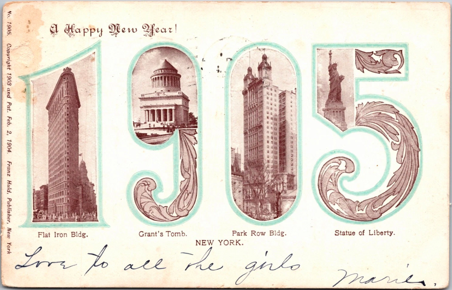 Historic Postcards Explore New Year’s from NY to Europe:  Preserving The Lost Art of Postcards